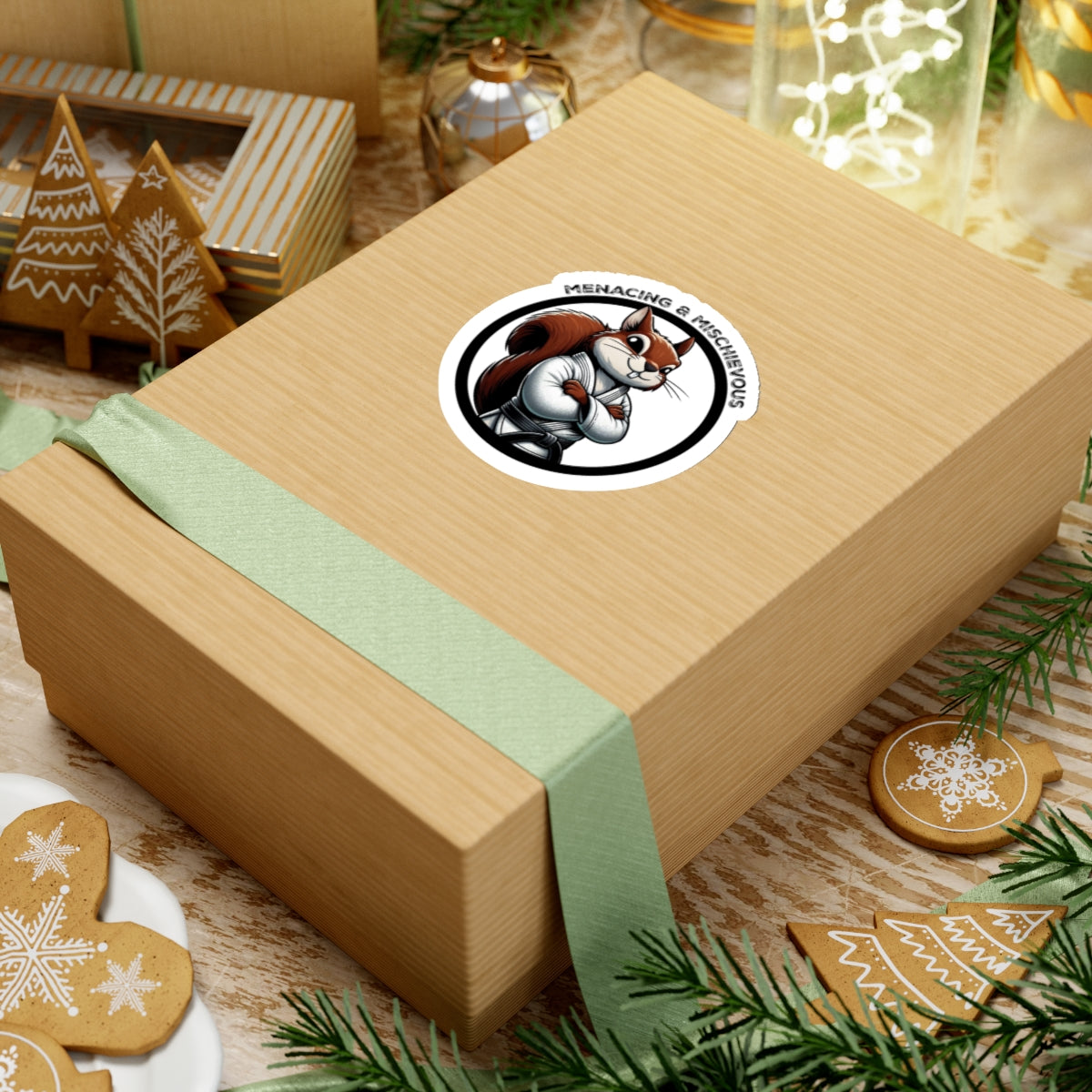 Secret Squirrel White Belt Decal