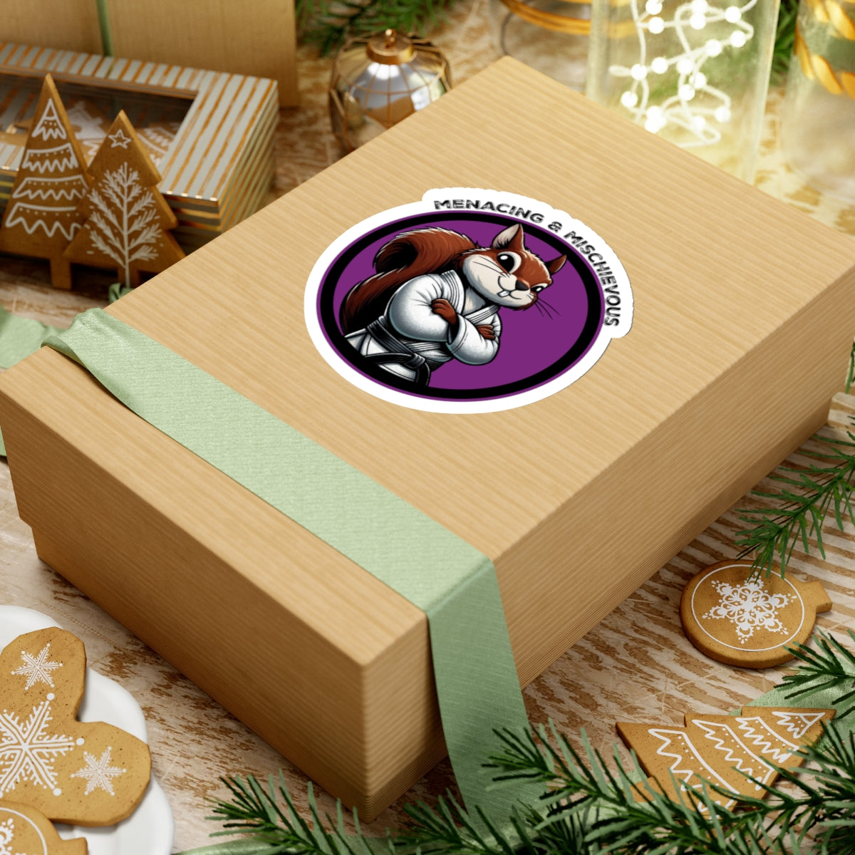 Secret Squirrel Purple Belt Decal