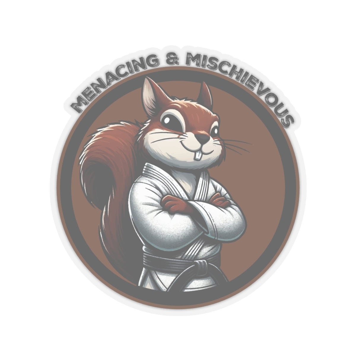 Secret Squirrel Brown Belt Decal
