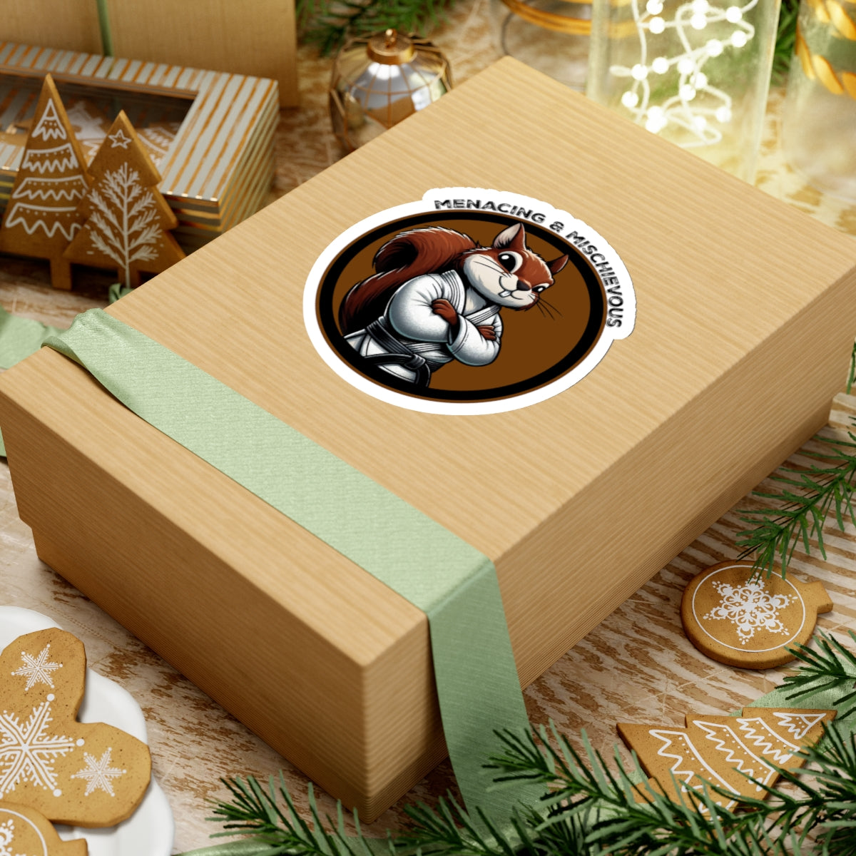 Secret Squirrel Brown Belt Decal