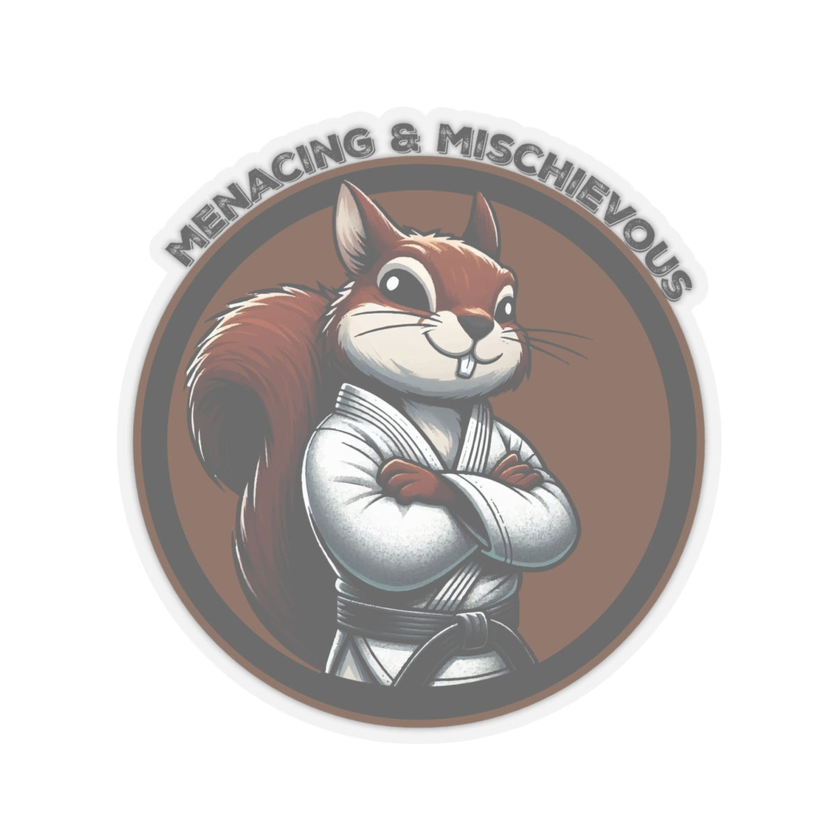 Secret Squirrel Brown Belt Decal