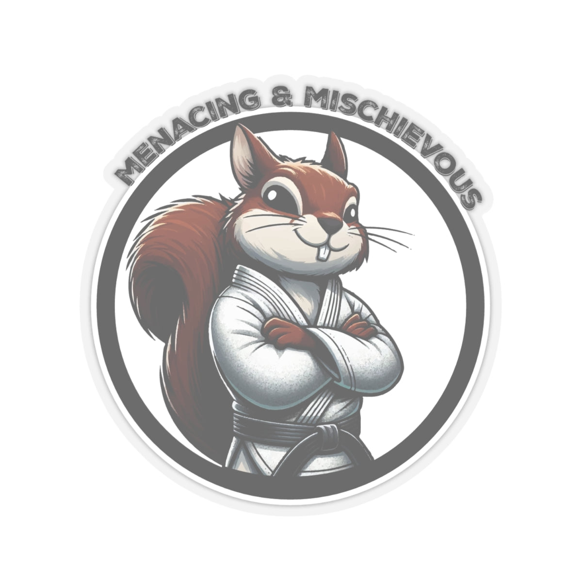Secret Squirrel White Belt Decal