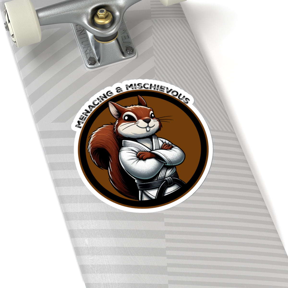 Secret Squirrel Brown Belt Decal