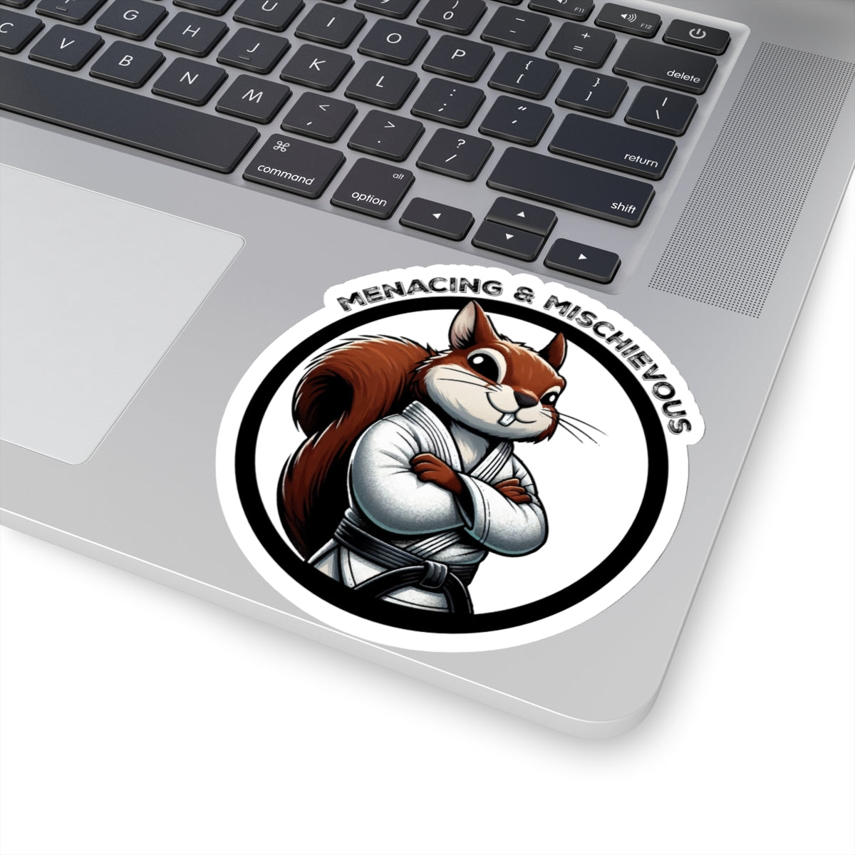 Secret Squirrel White Belt Decal
