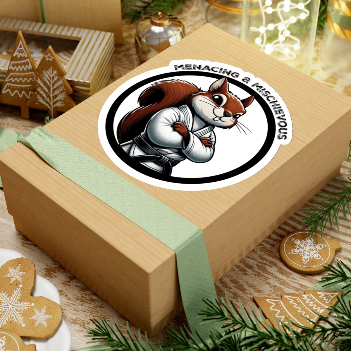 Secret Squirrel White Belt Decal