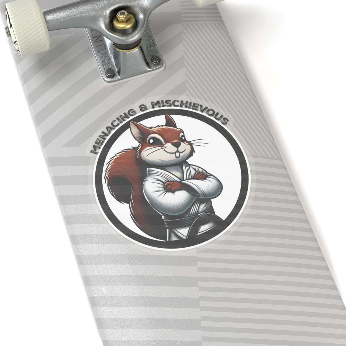 Secret Squirrel White Belt Decal