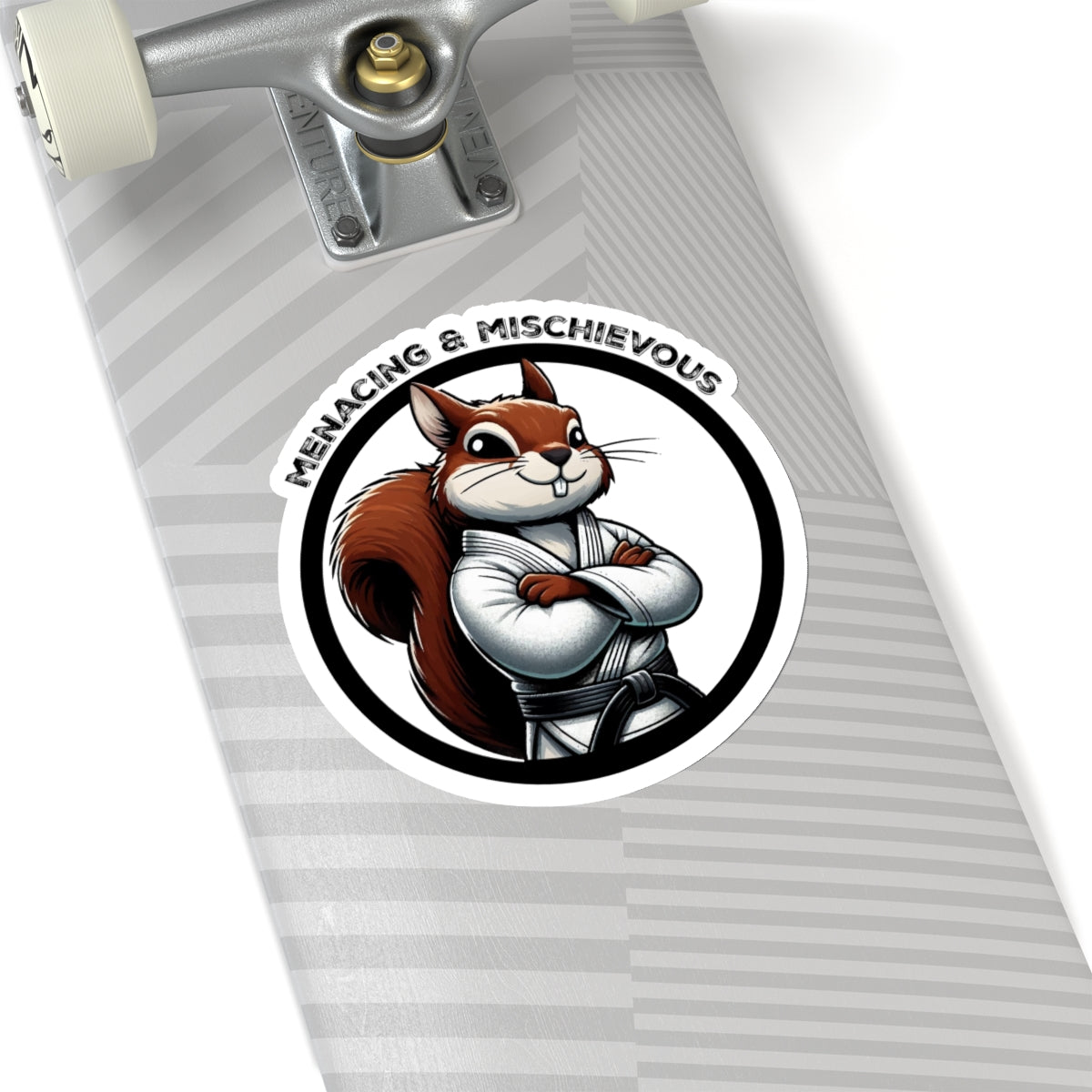 Secret Squirrel White Belt Decal