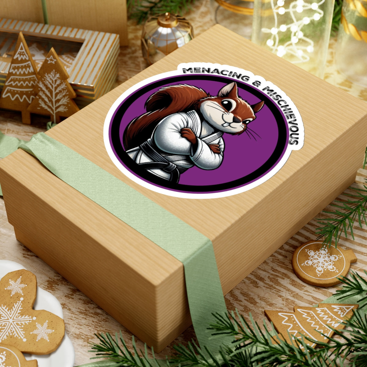 Secret Squirrel Purple Belt Decal