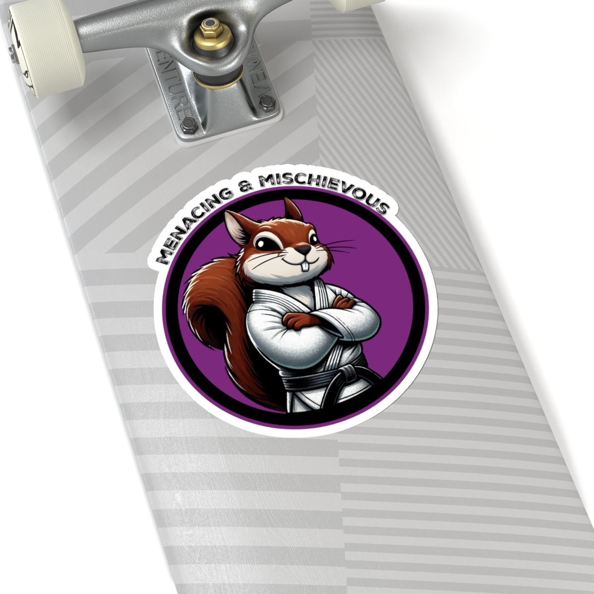 Secret Squirrel Purple Belt Decal