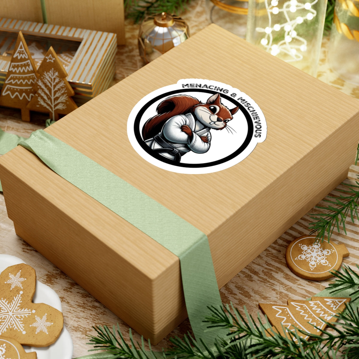 Secret Squirrel White Belt Decal