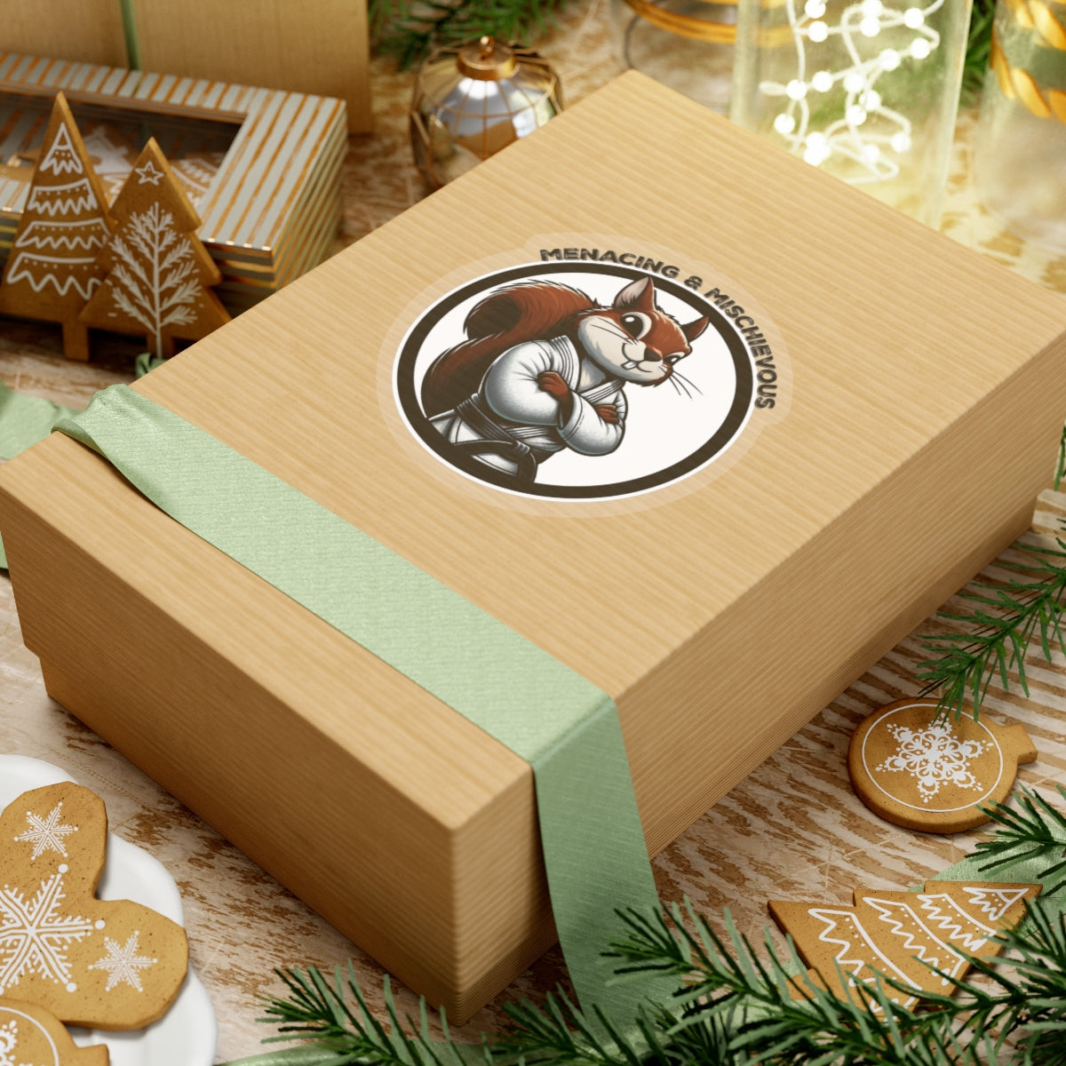 Secret Squirrel White Belt Decal