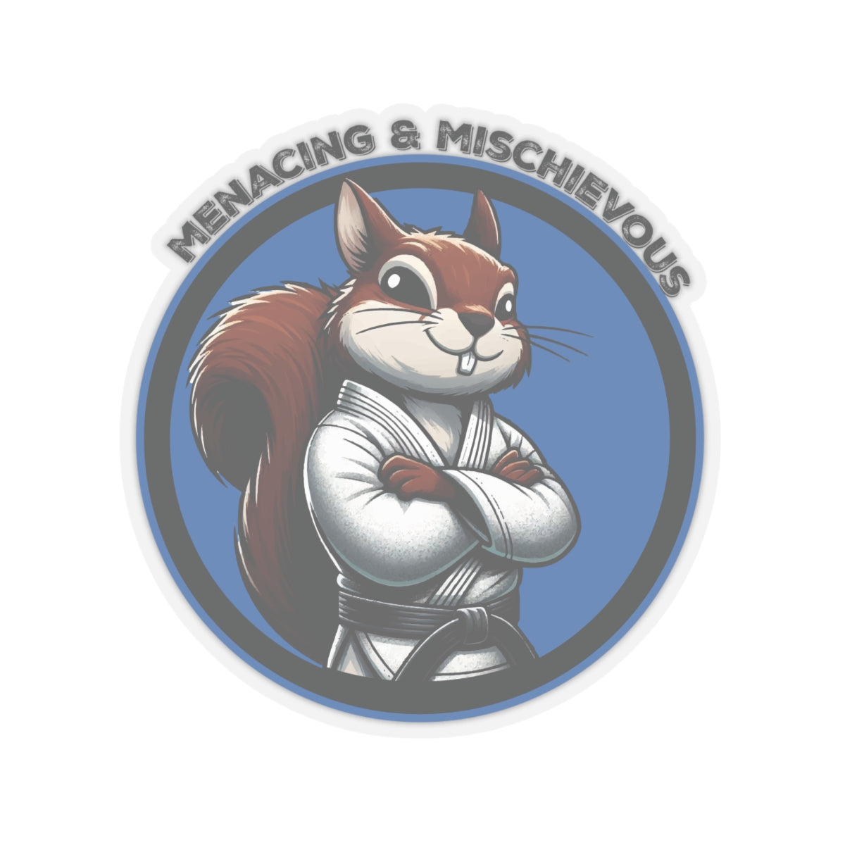 Secret Squirrel Blue Belt Decal