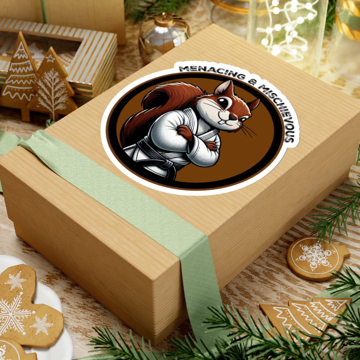 Secret Squirrel Brown Belt Decal