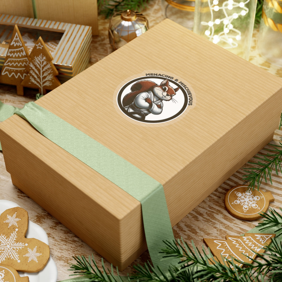 Secret Squirrel White Belt Decal