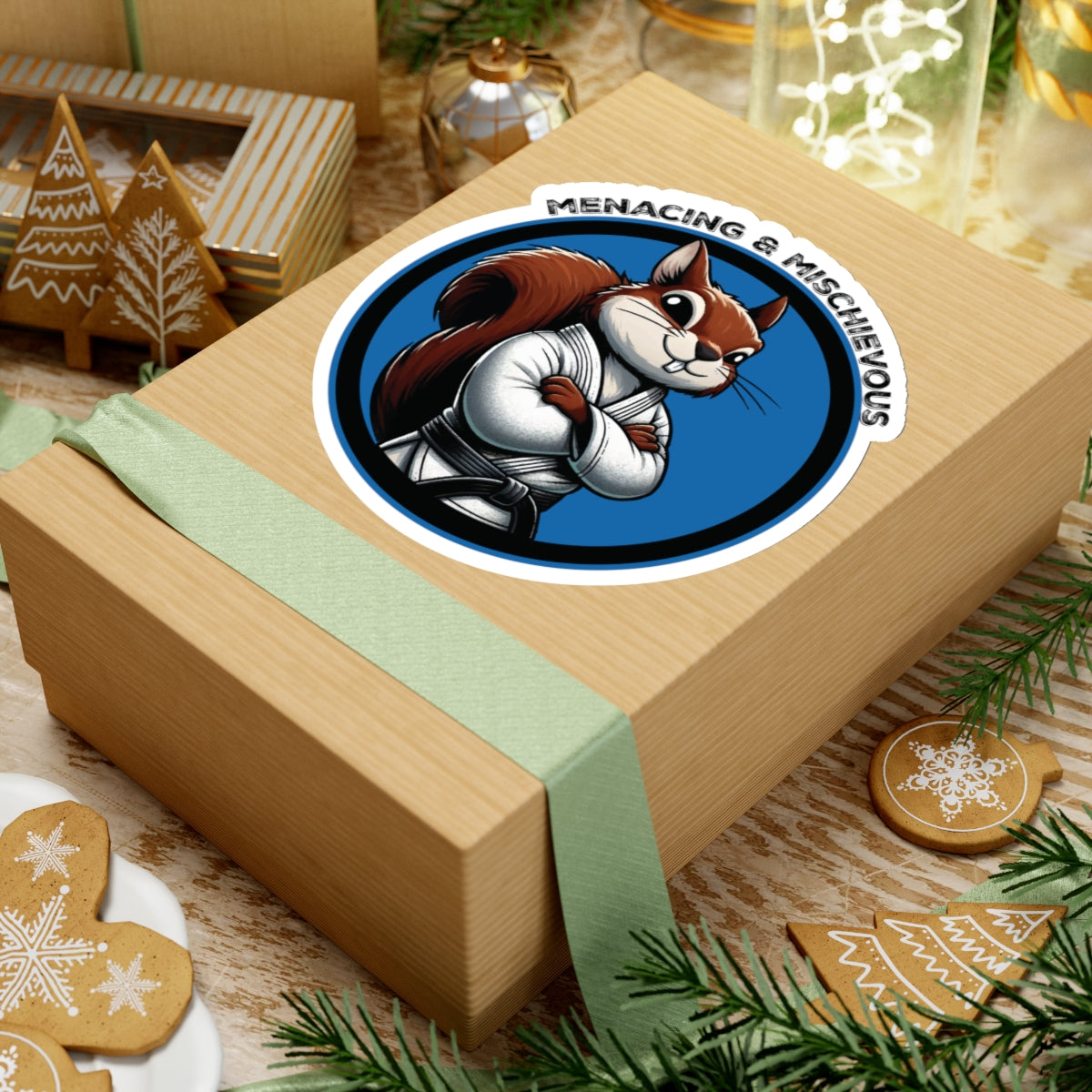 Secret Squirrel Blue Belt Decal