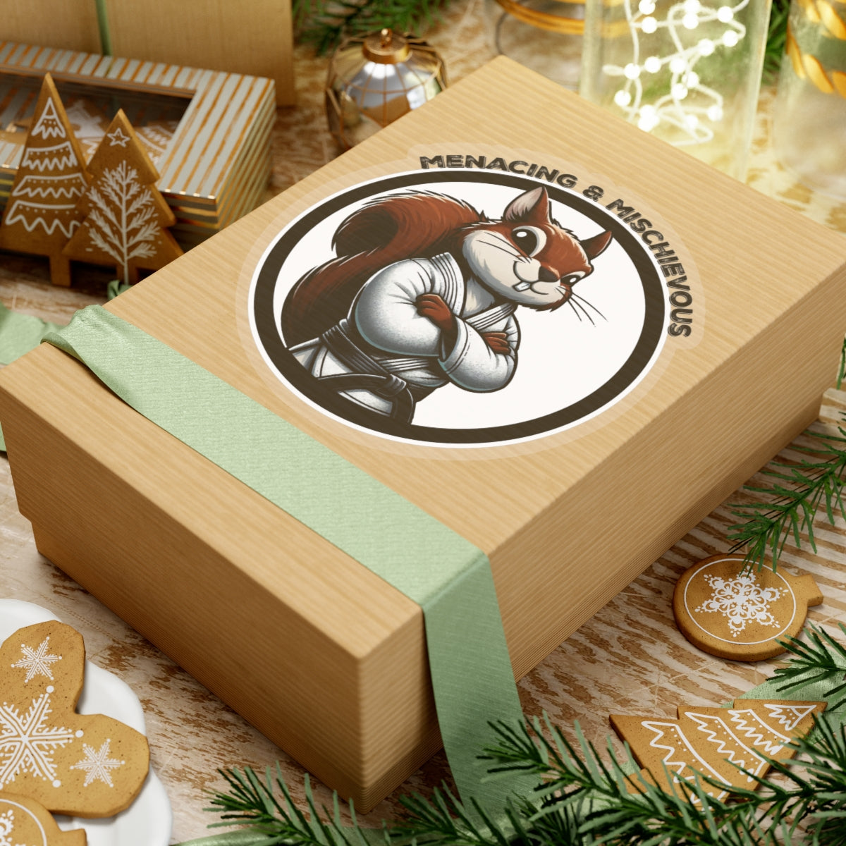 Secret Squirrel White Belt Decal