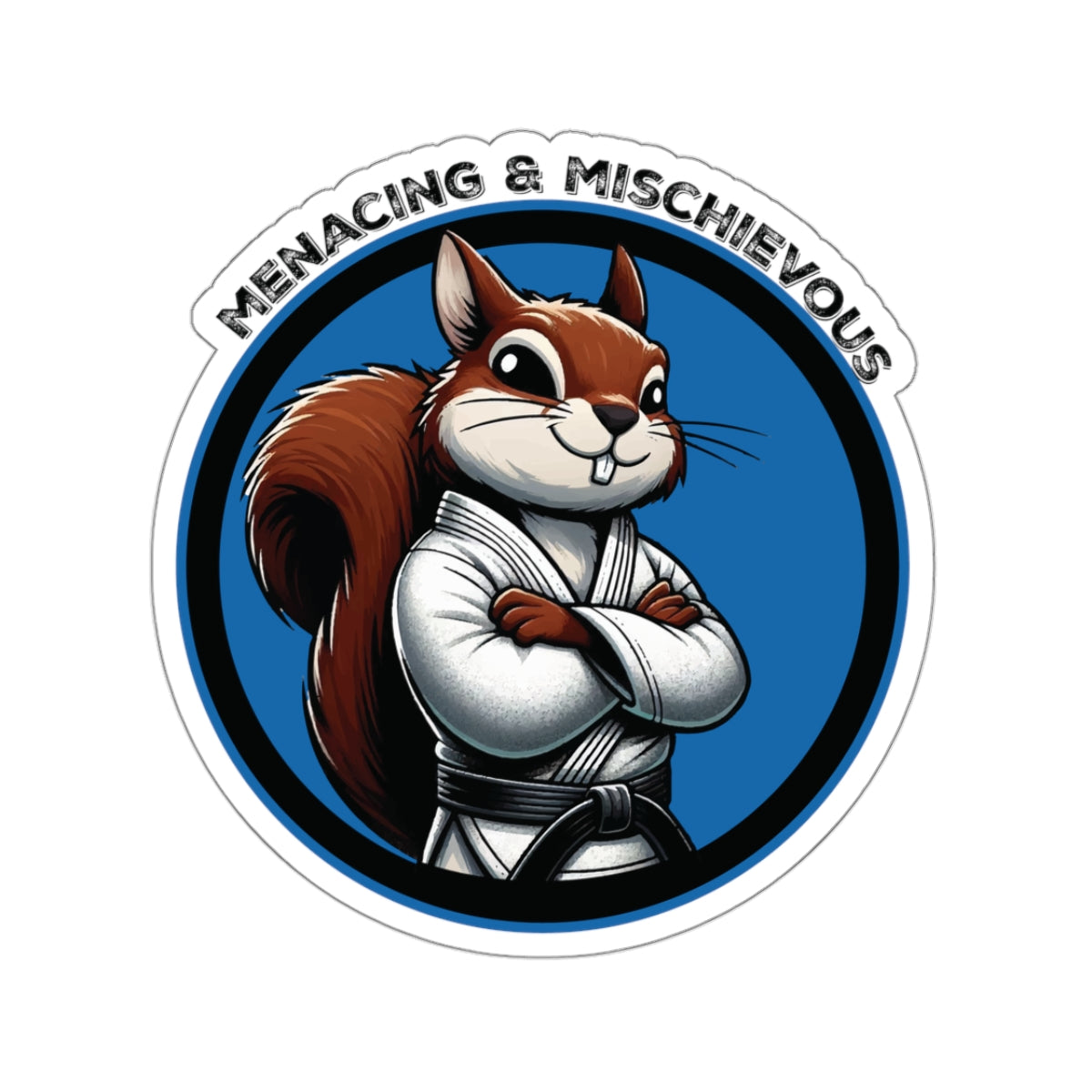 Secret Squirrel Blue Belt Decal