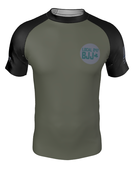Blue Line St. Michael the Grappler Rash Guard