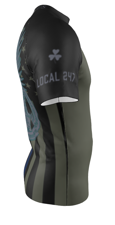 Blue Line St. Michael the Grappler Rash Guard