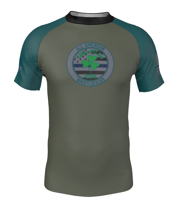 Blue Line St. Michael the Grappler Rash Guard