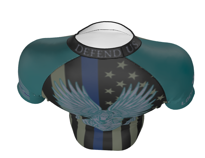 Blue Line St. Michael the Grappler Rash Guard