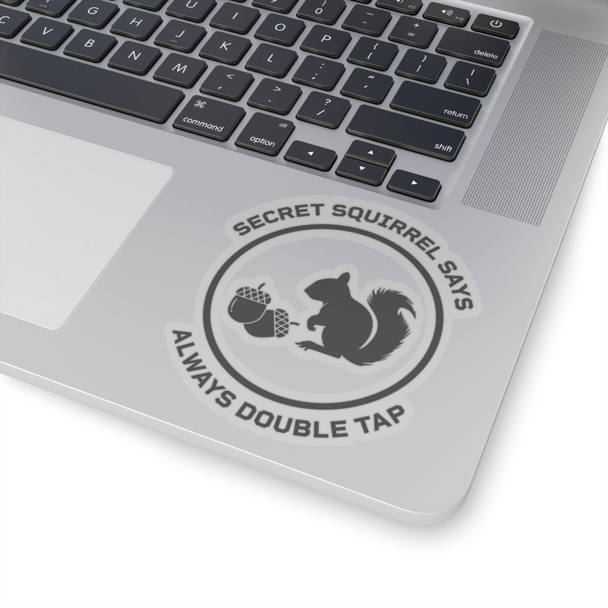 Secret Squirrel says "Always double tap!"