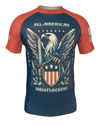 All-American Wristlockers Local 247 Eagle Rash Guard