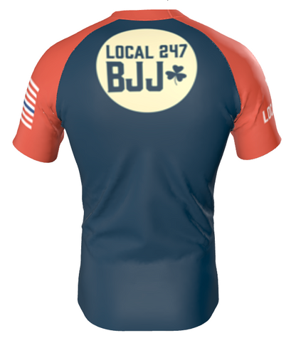 All-American Wristlockers Local 247 Eagle Rash Guard