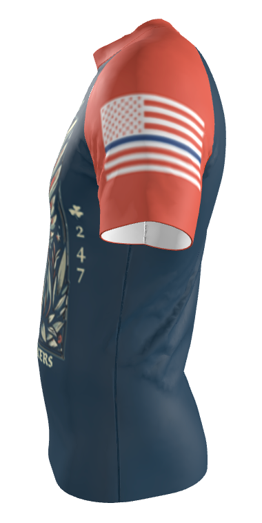 All-American Wristlockers Local 247 Eagle Rash Guard